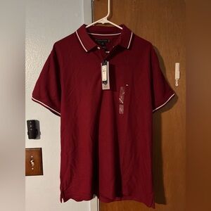 Tommy Hilfiger Men's Burgundy Polo Shirt